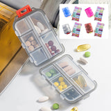 Organisateur de pilules portable avec étiquettes