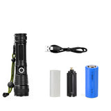 Lampe de Poche Laser Tactique Rechargeable LED