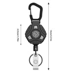 Porte-clés rétractable robuste