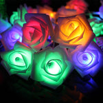 Guirlande lumineuse LED en forme de roses