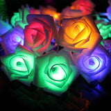 Guirlande lumineuse LED en forme de roses