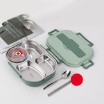 Boite à repas portable de grande capacité en acier inoxydable