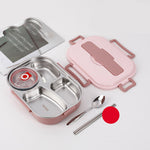 Boite à repas portable de grande capacité en acier inoxydable