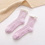 Chaussettes de Noël pelucheuses