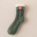 Chaussettes de Noël pelucheuses