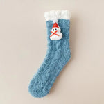 Chaussettes de Noël pelucheuses