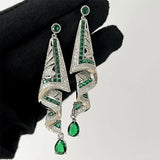 Boucles d'oreilles vintage en satin