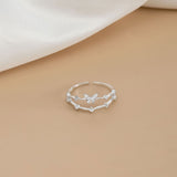 Bague de papillon en zircon