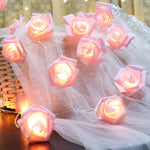 Guirlande lumineuse LED en forme de roses
