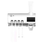 Stérilisateur de brosse à dents intelligent à lumière UV, distributeur de dentifrice à monter sur le mur