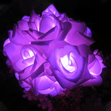 Guirlande lumineuse LED en forme de roses
