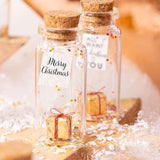 Carte de Noël dans une bouteille