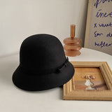 Chapeau de pêcheur en tweed de laine