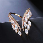 Bracelet et bague ailes d'ange