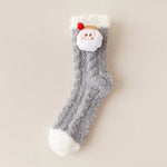 Chaussettes de Noël pelucheuses