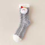 Chaussettes de Noël pelucheuses
