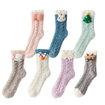 Chaussettes de Noël pelucheuses