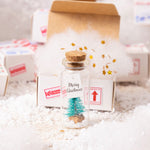 Carte de Noël dans une bouteille