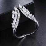 Bracelet et bague ailes d'ange