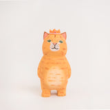 Ornement chaton sculpté en bois