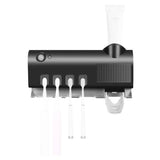Stérilisateur de brosse à dents intelligent à lumière UV, distributeur de dentifrice à monter sur le mur