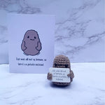 🥔Drôle de cadeau tricoté Positive Potato🥔