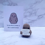 🥔Drôle de cadeau tricoté Positive Potato🥔