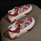 Sandales plateforme strass creux femme