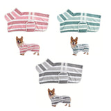 Peignoir de bain de luxe en microfibre pour chien