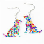 Boucles d'oreilles chat avec livres