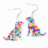 Boucles d'oreilles chat avec livres