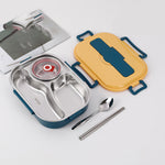 Boite à repas portable de grande capacité en acier inoxydable