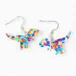 Boucles d'oreilles chat avec livres