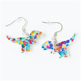 Boucles d'oreilles chat avec livres