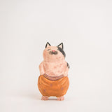 Ornement chaton sculpté en bois