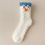 Chaussettes de Noël pelucheuses