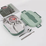 Boite à repas portable de grande capacité en acier inoxydable
