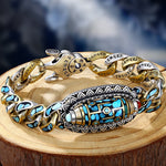 Bracelets avec Mantra à Six Caractères et Dzi à Neuf Yeux