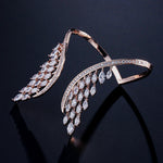 Bracelet et bague ailes d'ange