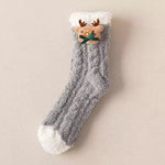 Chaussettes de Noël pelucheuses
