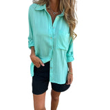 Chemise à revers polyvalente avec une grande poche