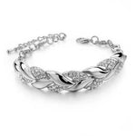 Bracelet Feuilles Strass