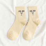 Chaussettes drôles d’expression faciale
