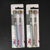 Brosse à dents à trois têtes et trois faces