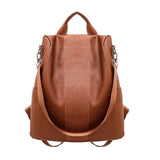 Sac à bandoulière antivol en cuir PU