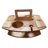 Table à Vin Portable en Bois pour Pique-nique