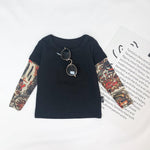 T-shirt à manches longues deux-piece Floral