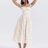 Robe à bretelles fines dos nu