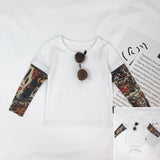 T-shirt à manches longues deux-piece Floral
