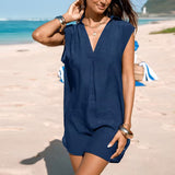 Robe de plage à décolleté en V profond
